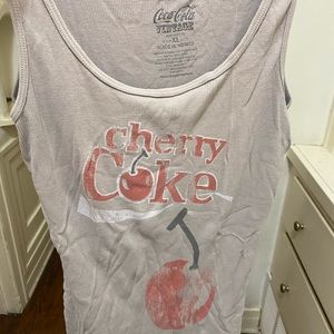 Vintage Cherry Coca-Cola ribbed tank